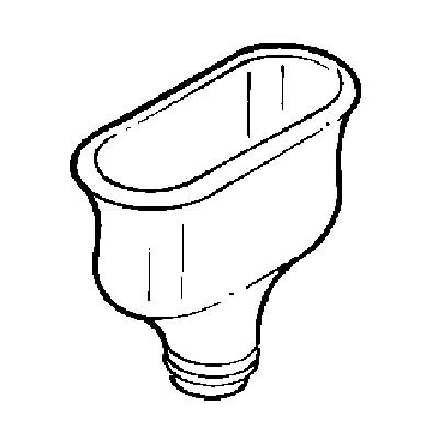 4005200 Oval Polypropylene Cupsink