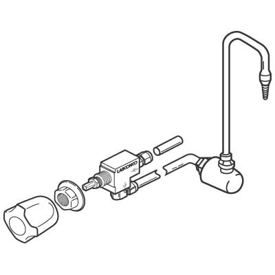 9827900 Cold Water (CW) Gooseneck Fixture Kit