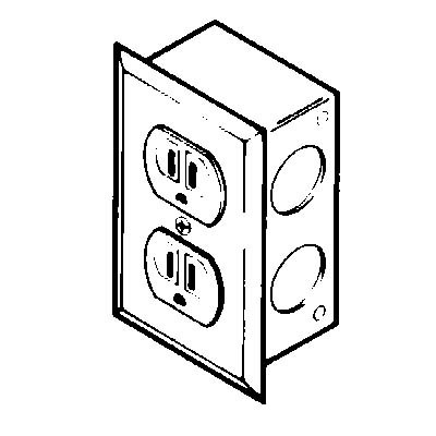 9851023 Duplex Electrical Receptacle Kit